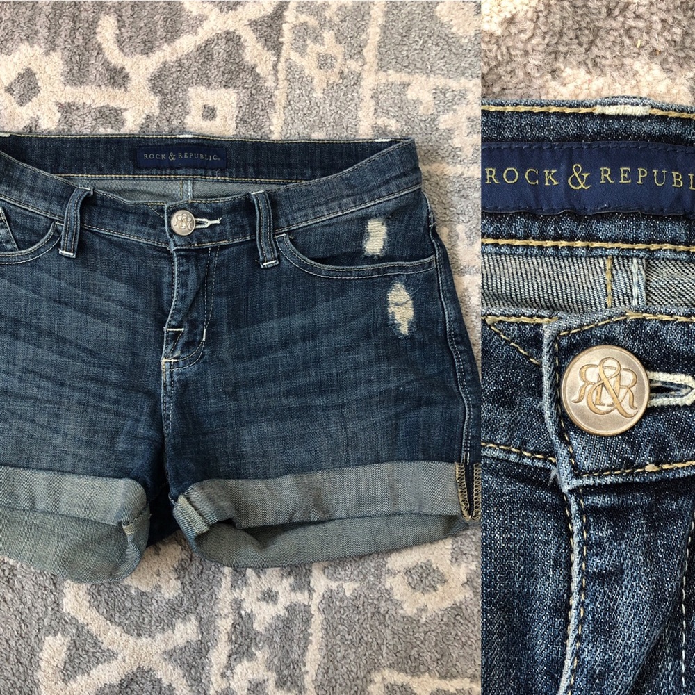 3/$30 💋 Rock & Republic distressed jean shorts